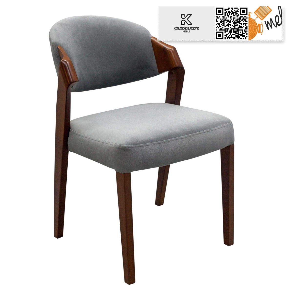 Tapicerowane krzesło drewniane K161 nowoczesne