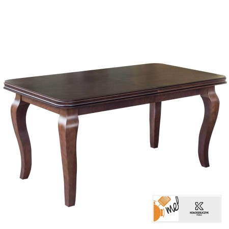 Stylowy stół rozkładany S54 drewniany zaowalony