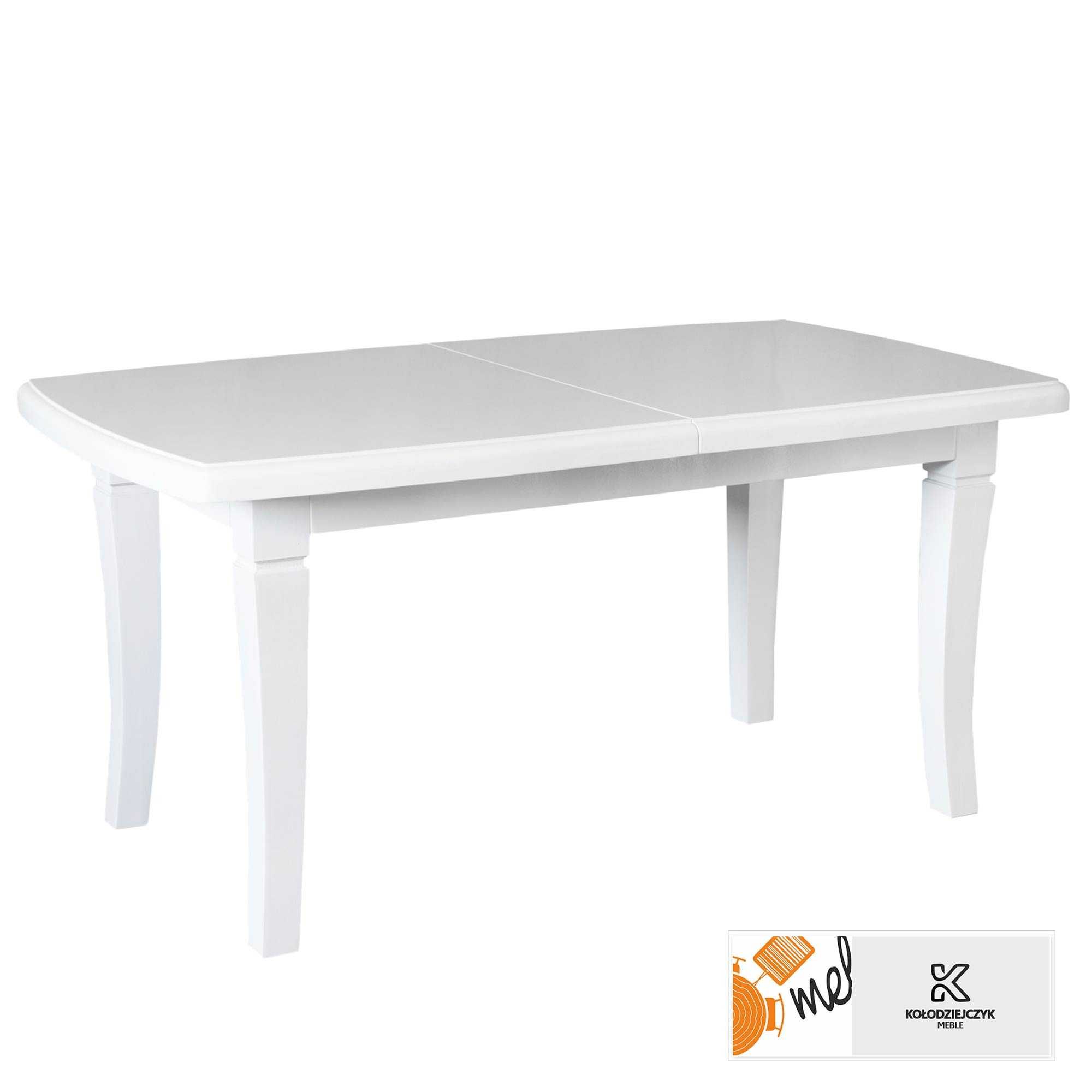 Stół prostokątny S16 rozkładany biały
