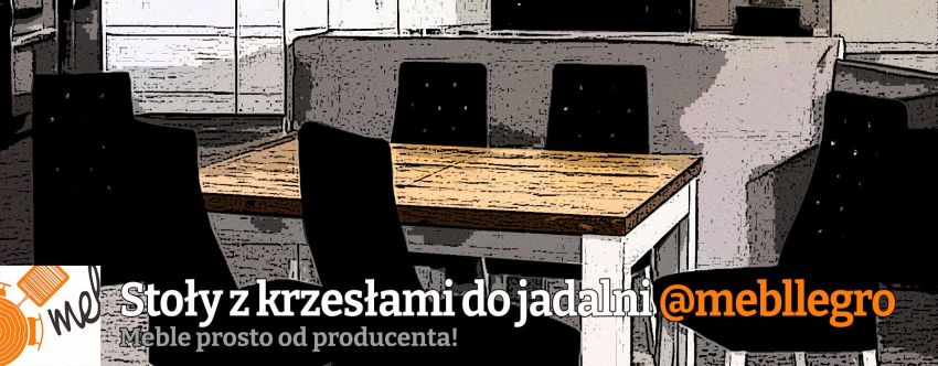 Stoły do jadalni z krzesłami 【MEBLLEGRO】