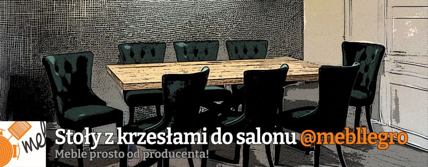Stoły z krzesłami do salonu w sklepie internetowym | mebllegro
