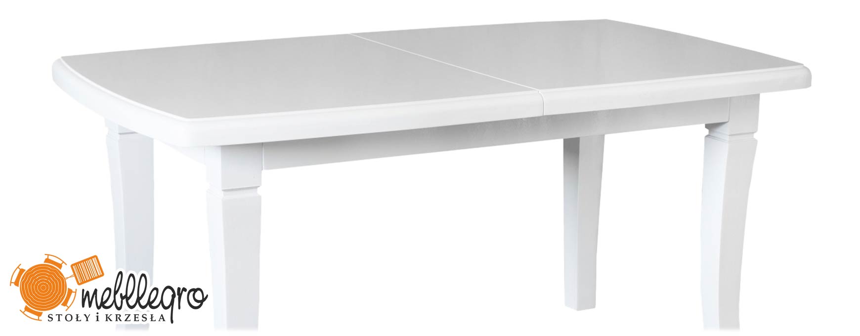 Biały stół drewniany S16 rozkładany prostokątny
