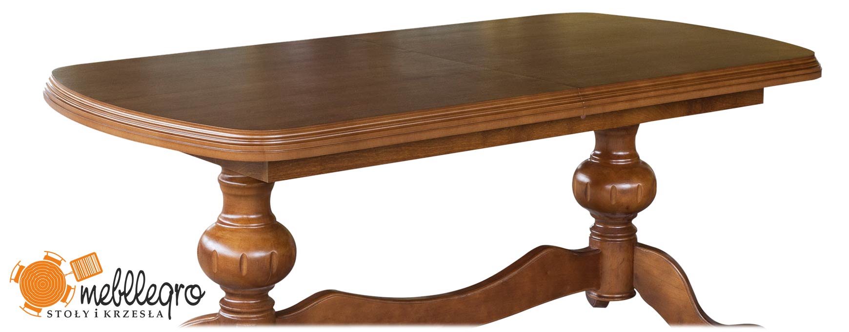 Ławo-stół rozkładany drewniany S49 toczone nogi