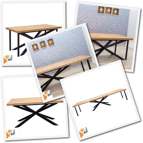 Stół S68 Pająk PRO z metalowymi nogami X